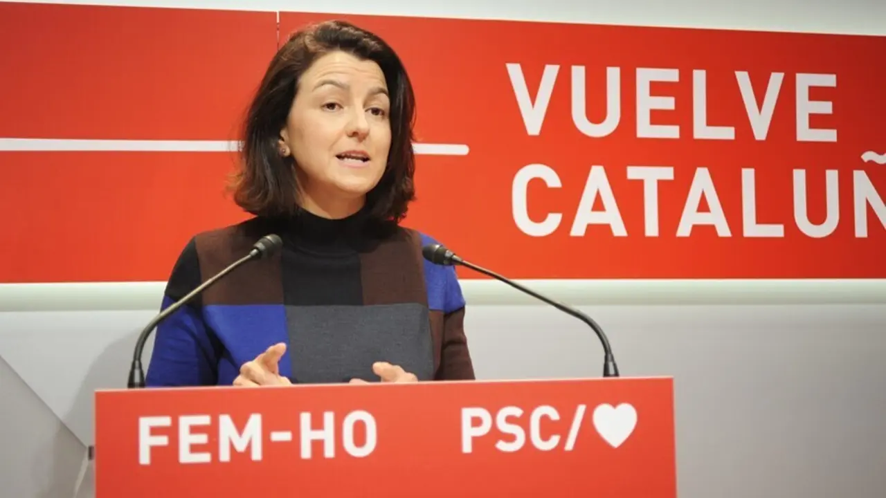 Archivo - La secretaria del PSC, Eva Granados, ofrece una rueda de prensa en la sede del partido, a 17 de mayo de 2021, en Barcelona, Catalunya (Espa&ntilde;a)