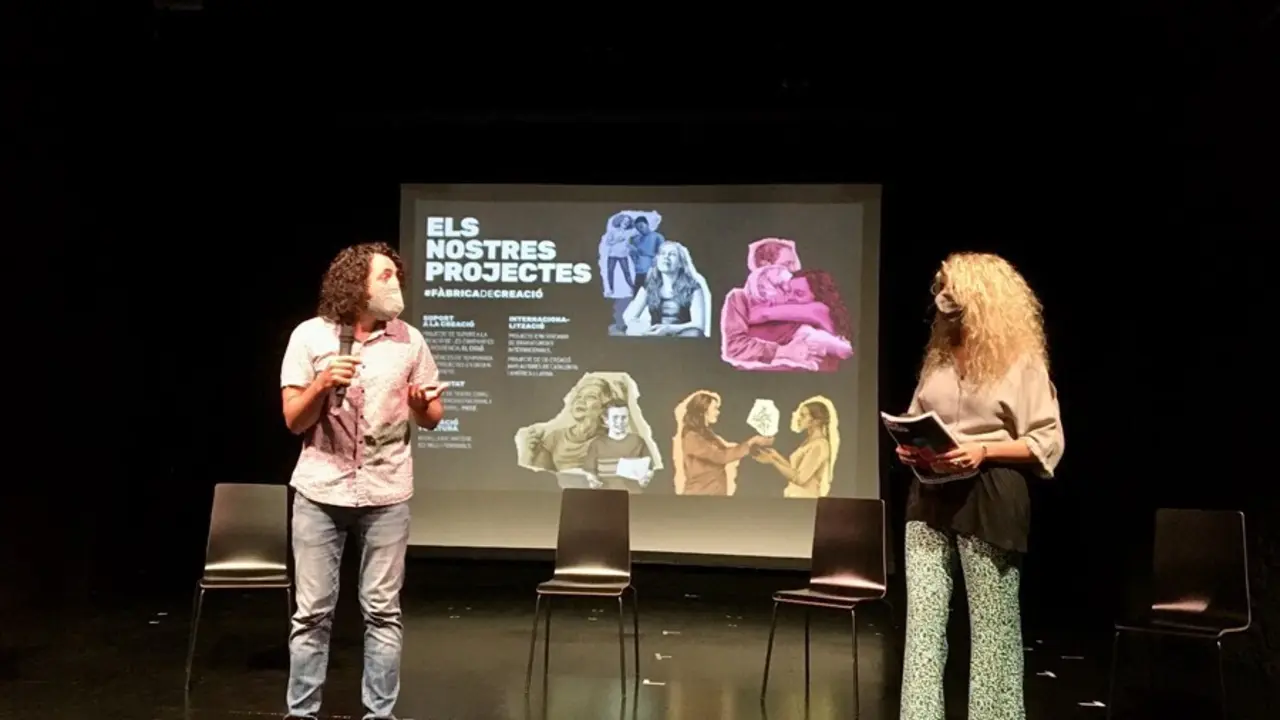 Presentaci&oacute;n de la temporada 2021-22 del Teatre Tantarantana de Barcelona con su director, Ferran Murillo.