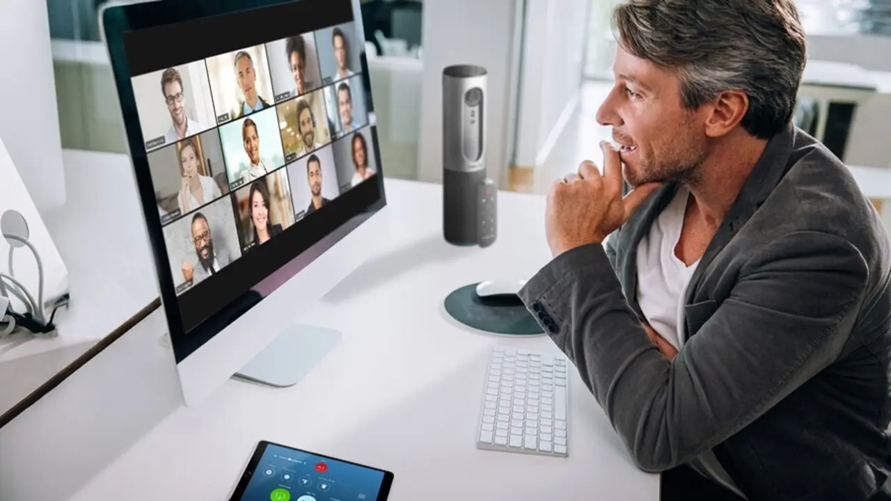 Archivo - Una videoconferencia a trav&eacute;s de Zoom