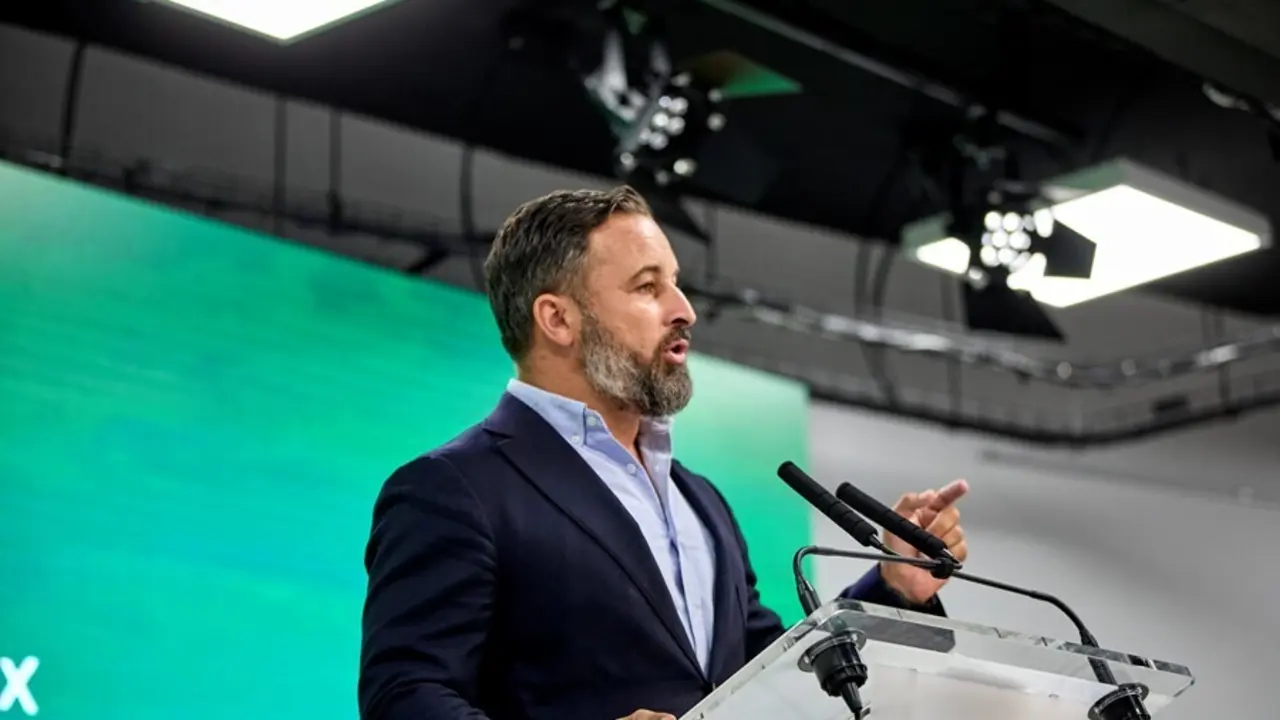 El presidente de Vox, Santiago Abascal