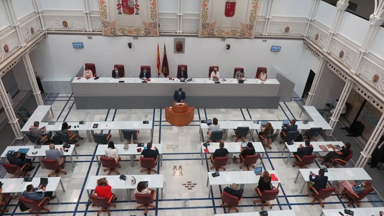 El consejero de Agua, Agricultura, Ganader&iacute;a, Pesca y Medio Ambiente, Antonio Luengo, comparece en la Asamblea Regional para informar sobre la situaci&oacute;n del Mar Menor