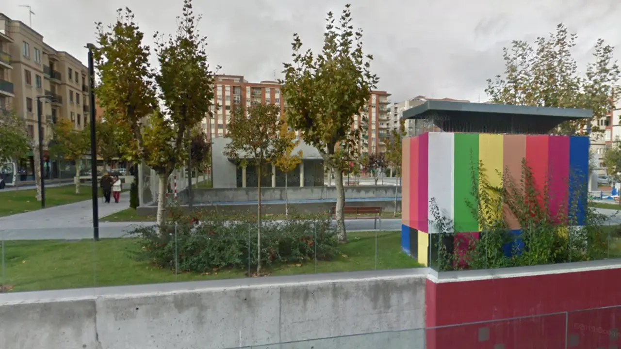Vista del parque Garrido, donde sucedieron los hechos.