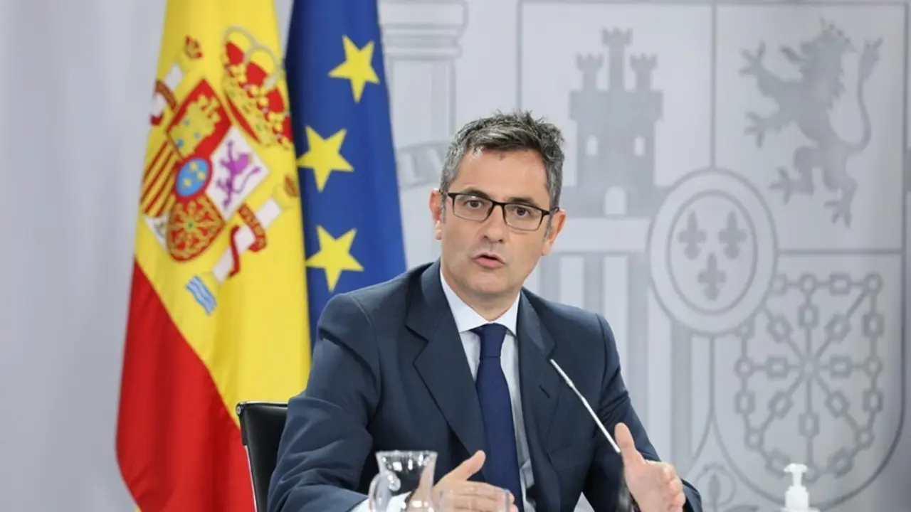 El ministro de la Presidencia, Relaciones con las Cortes y Memoria Democr&aacute;tica, F&eacute;lix Bola&ntilde;os.