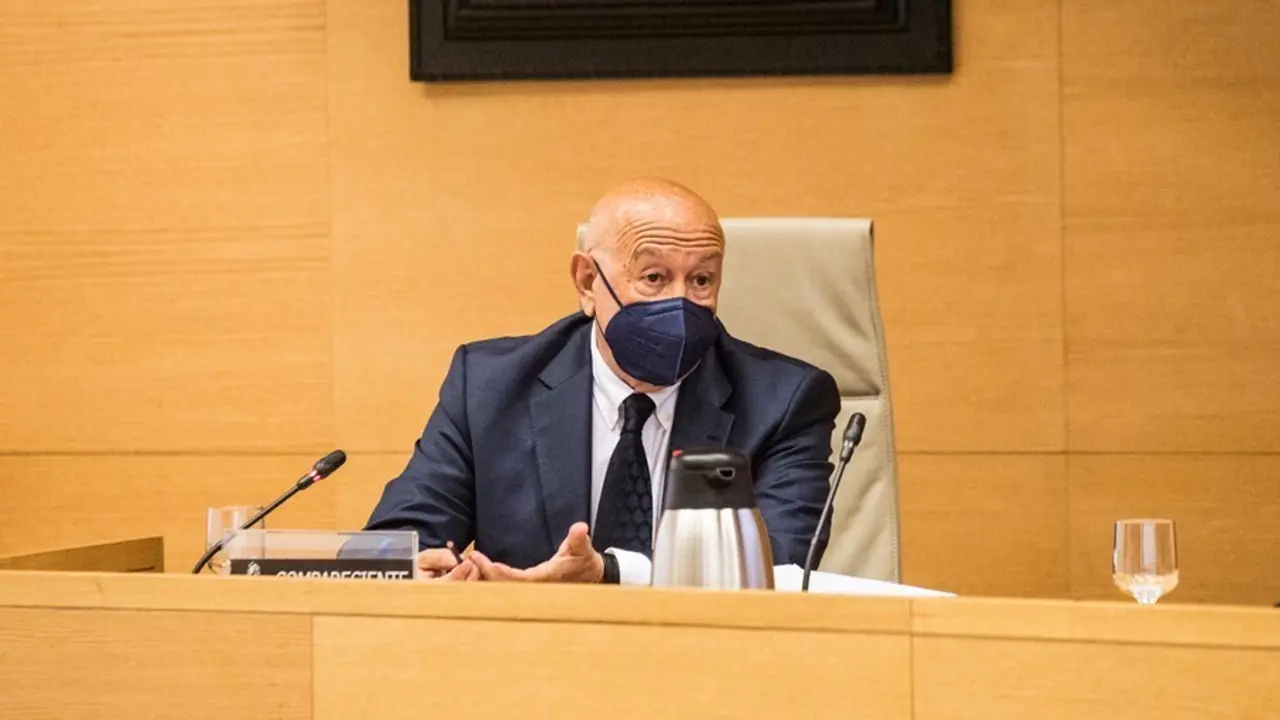 Archivo - El ex jefe de Asuntos Internos de la Polic&iacute;a Nacional Marcelino Mart&iacute;n Blas en la comisi&oacute;n de investigaci&oacute;n del Congreso de los Diputados sobre la 'Operaci&oacute;n Kitchen'.