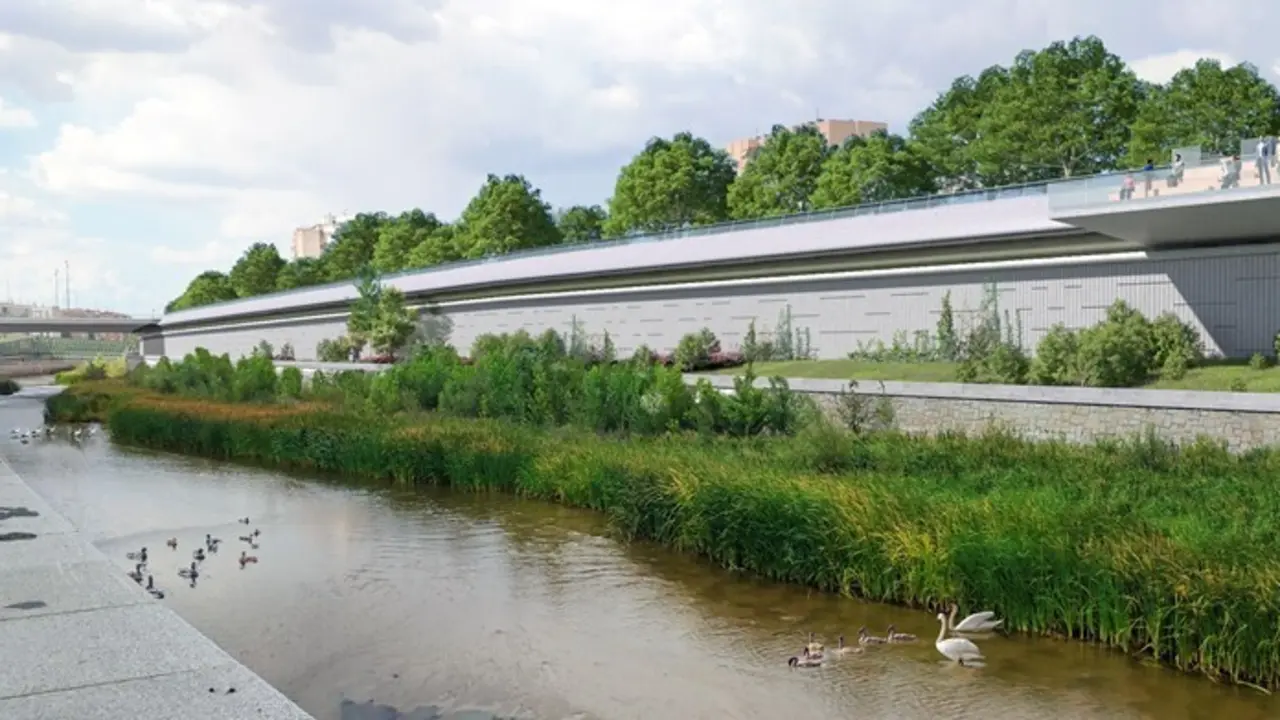 Comienzan las obras para la cubrici&oacute;n de la M-30 junto al antiguo estadio Vicente Calder&oacute;n