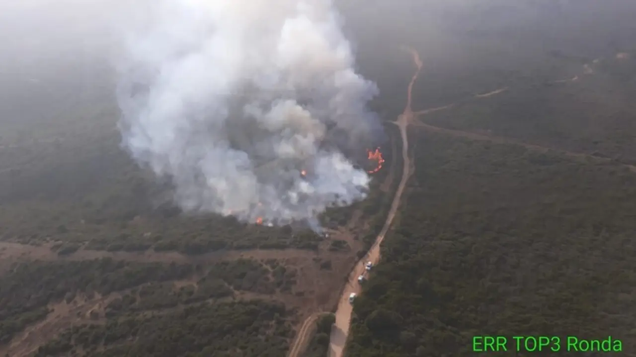 Incendio de San Roque (C&aacute;diz)