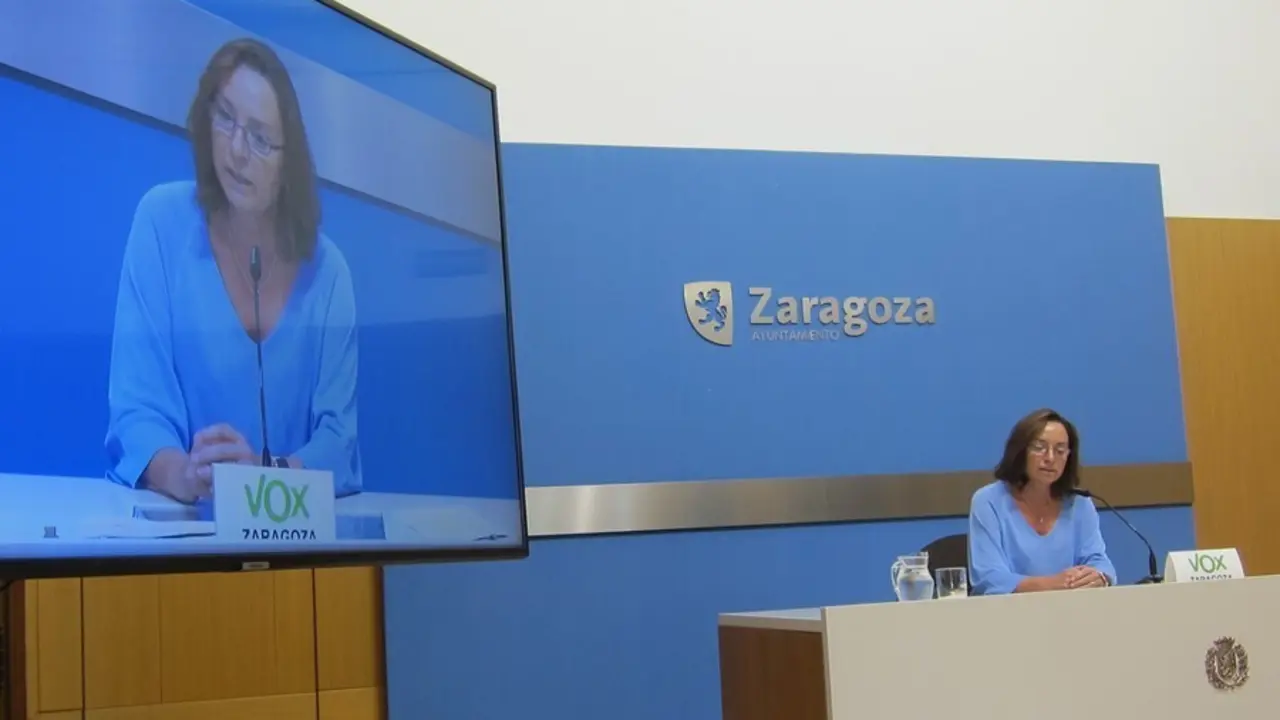 La concejal de VOX en el Ayuntamiento de Zaragoza, Carmen Rouco