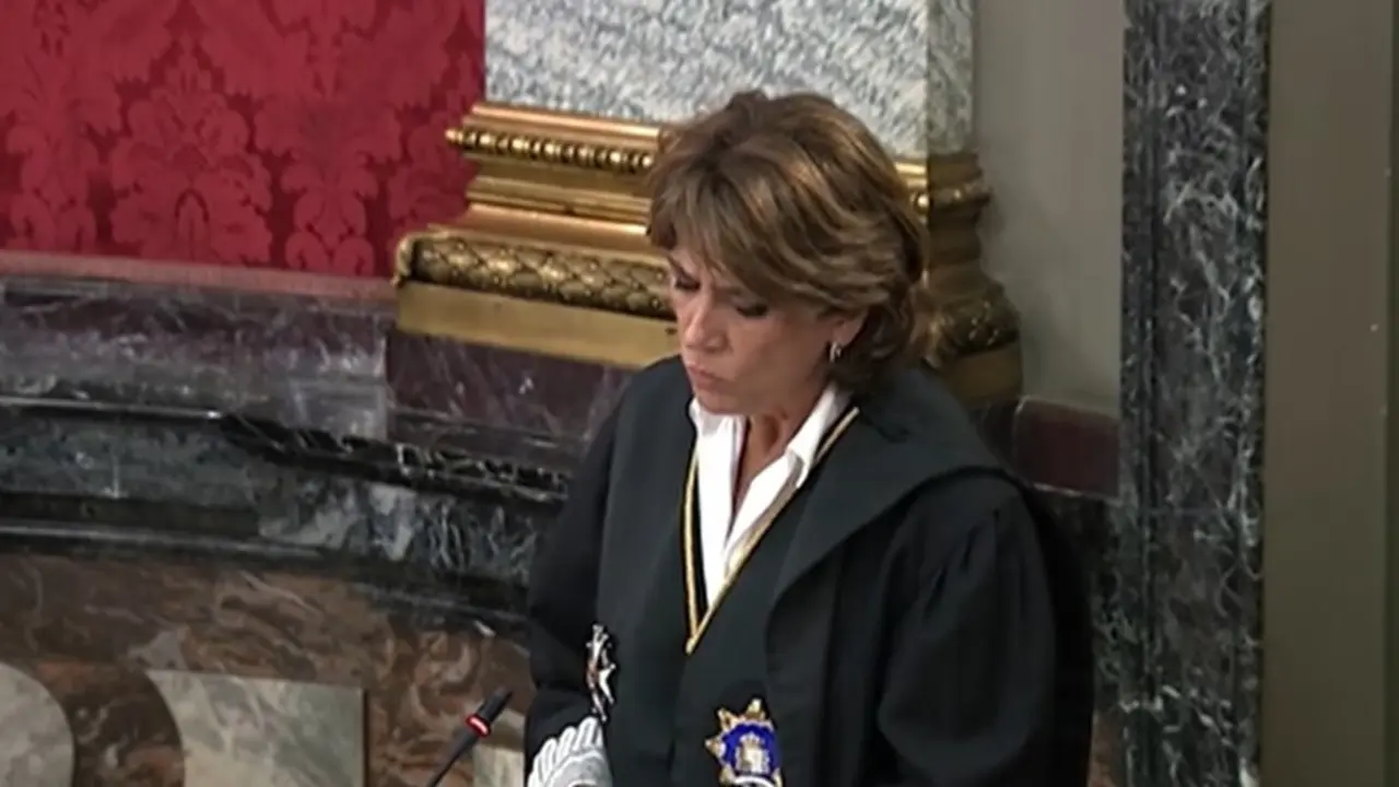 La fiscal general del Estado, Dolores Delgado, durante la apertura del a&ntilde;o judicial