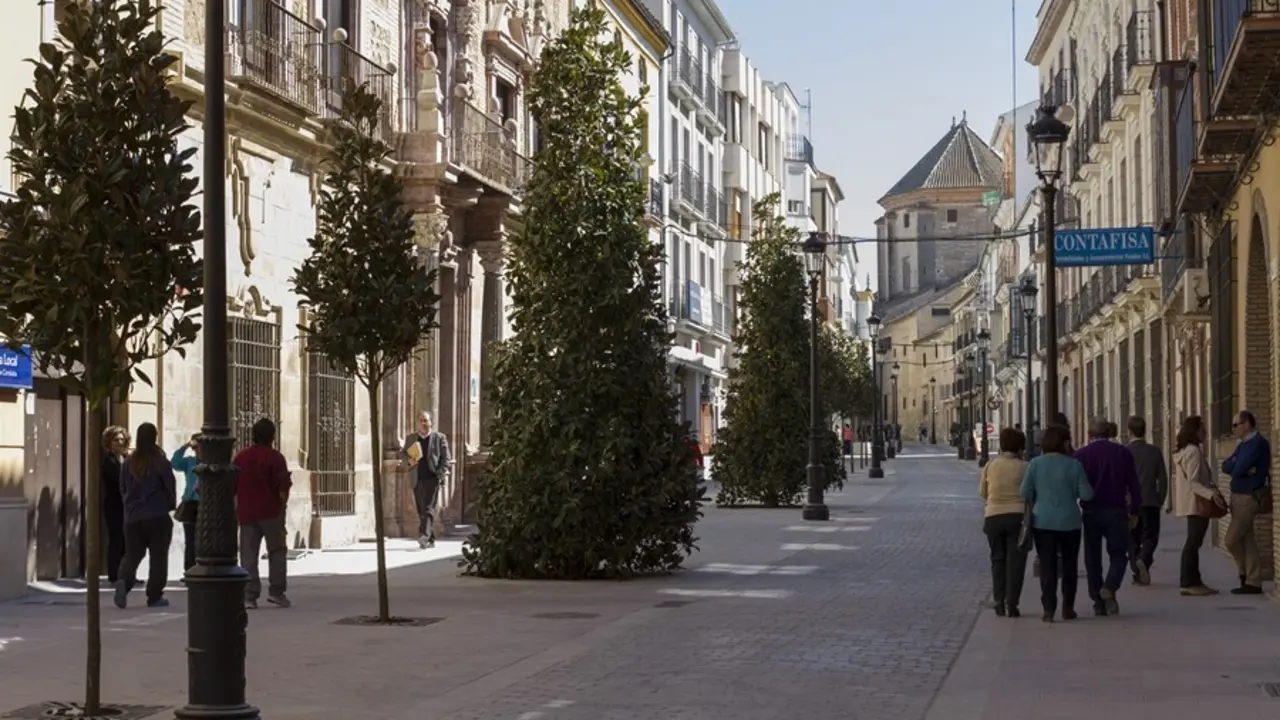 Archivo - Una calle de la localidad cordobesa de Lucena.