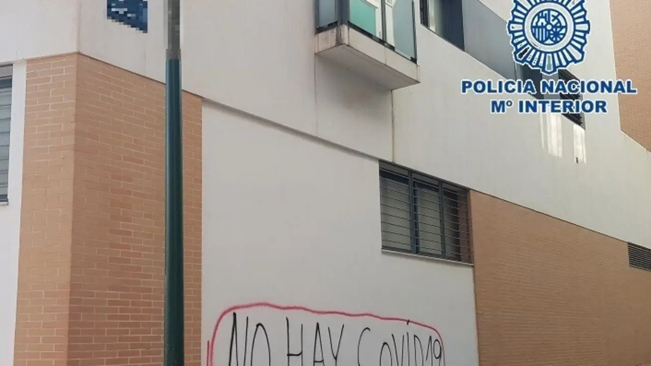 Pintadas en calles de M&aacute;laga