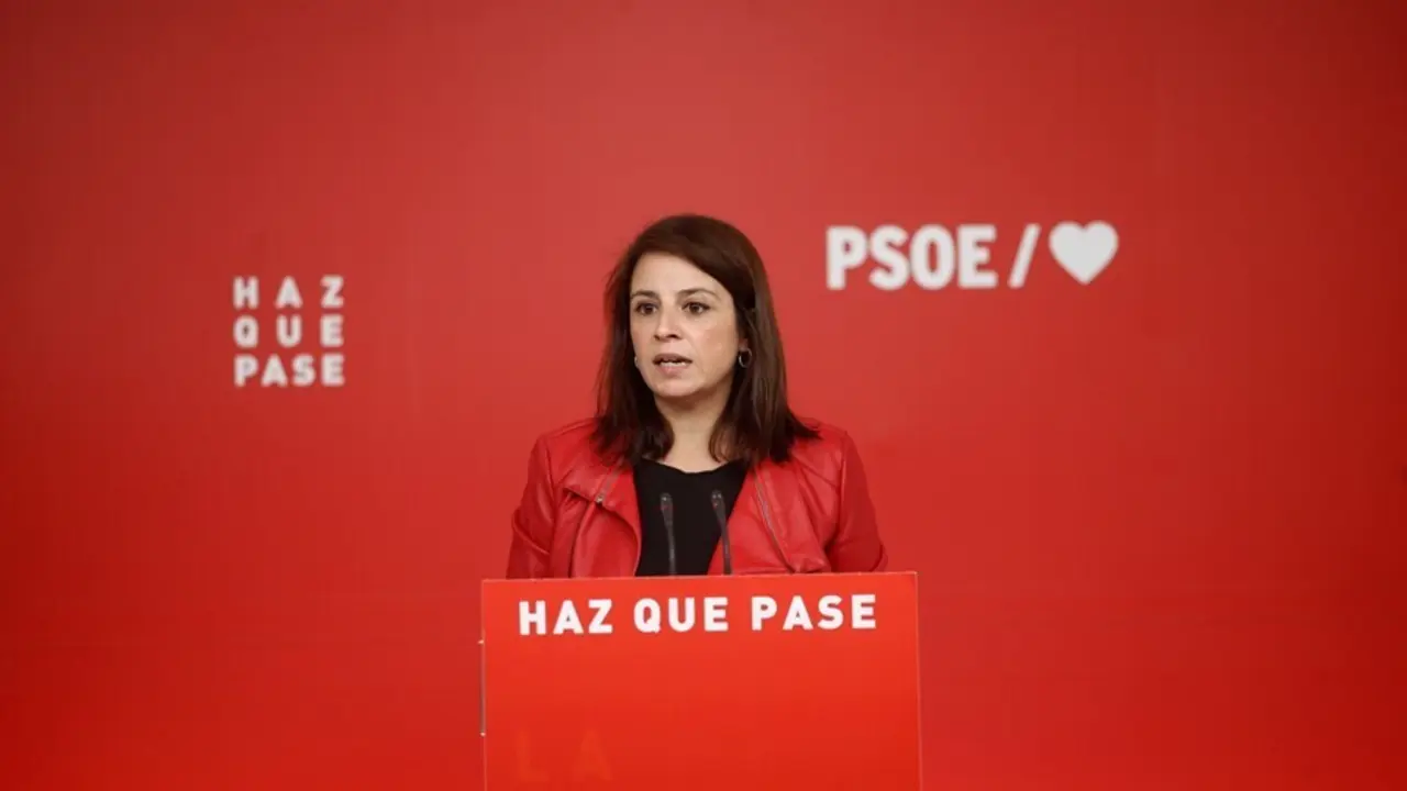 Archivo - La vicesecretaria general del Partido Socialista, Adriana Lastra,
