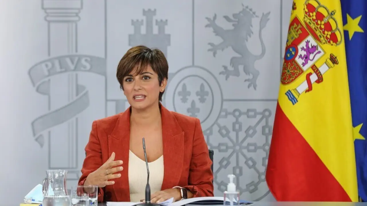 La ministra de Pol&iacute;tica Territorial y portavoz del Gobierno, Isabel Rodr&iacute;guez Garc&iacute;a, en una rueda de prensa posterior al Consejo de Ministros, a 31 de agosto de 2021, en Madrid, (Espa&ntilde;a). Durante la comparecencia han confirmado, entre otras cuestiones, q