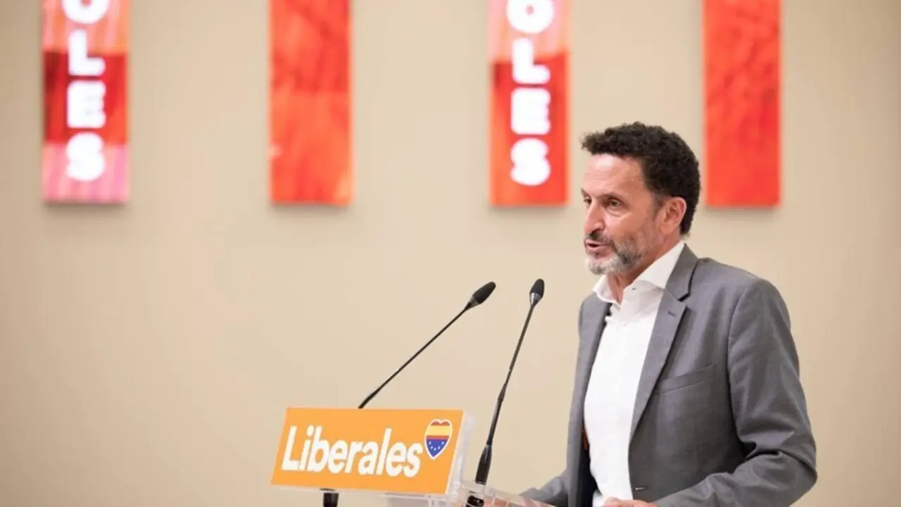 El vicesecretario general y portavoz del Comit&eacute; Ejecutivo de Ciudadanos, Edmundo Bal, en una rueda de prensa en la sede del partido en Madrid.