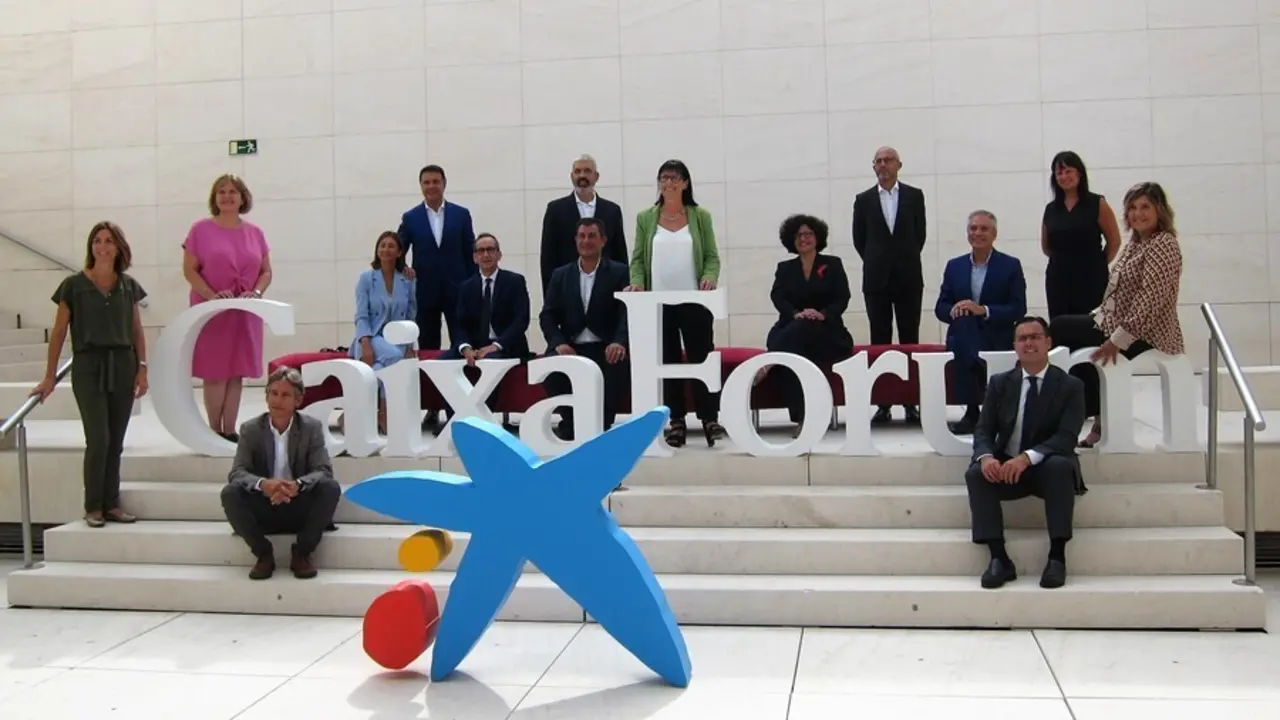 Presentaci&oacute;n de las temporadas de CaixaForum y CosmoCaixa, con sus directores y la directora general adjunta de la Fundaci&oacute;n La Caixa Elisa Dur&aacute;n