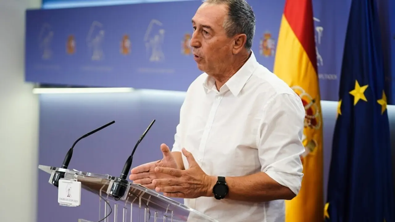 Archivo - El diputado de Comprom&iacute;s en el Congreso, Joan Baldov&iacute;, ofrece una rueda de prensa en el Congreso de los Diputados, a 27 de julio de 2021, en Madrid, (Espa&ntilde;a).