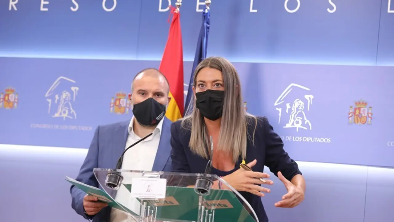 La portavoz parlamentaria de Junts per Catalunya, Miriam Nogueras