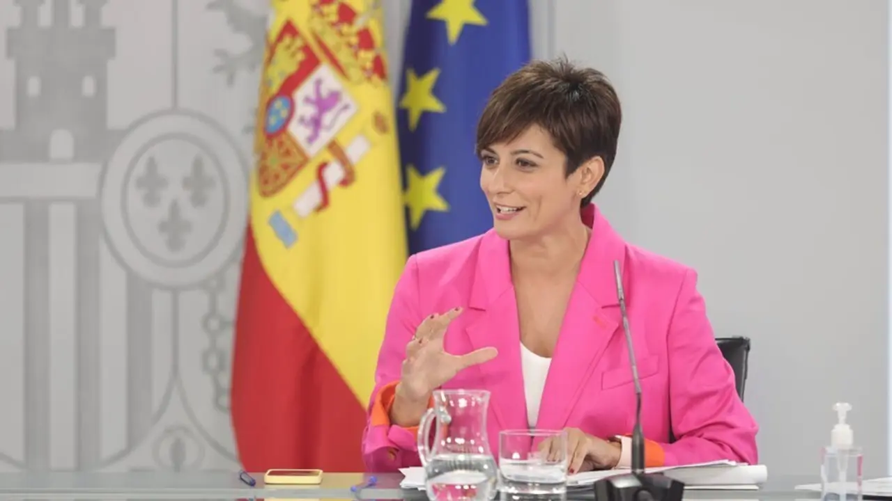 La ministra Portavoz, Isabel Rodr&iacute;guez, comparece tras la reuni&oacute;n del Consejo de Ministros, a 7 de septiembre de 2021, en Madrid (Espa&ntilde;a). 