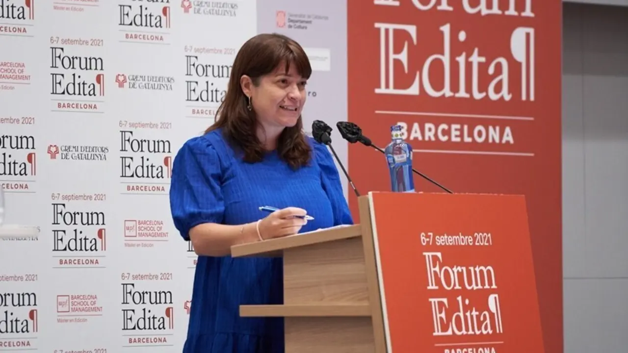 La directora general del Libro y Fomento de la Lectura, Mar&iacute;a Jos&eacute; G&aacute;lvez, en el F&ograve;rum Edita