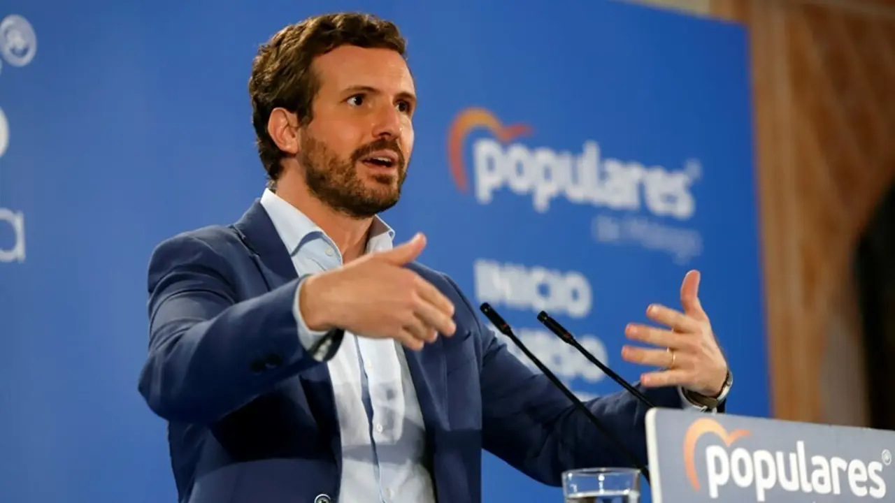 El presidente del PP, Pablo Casado.