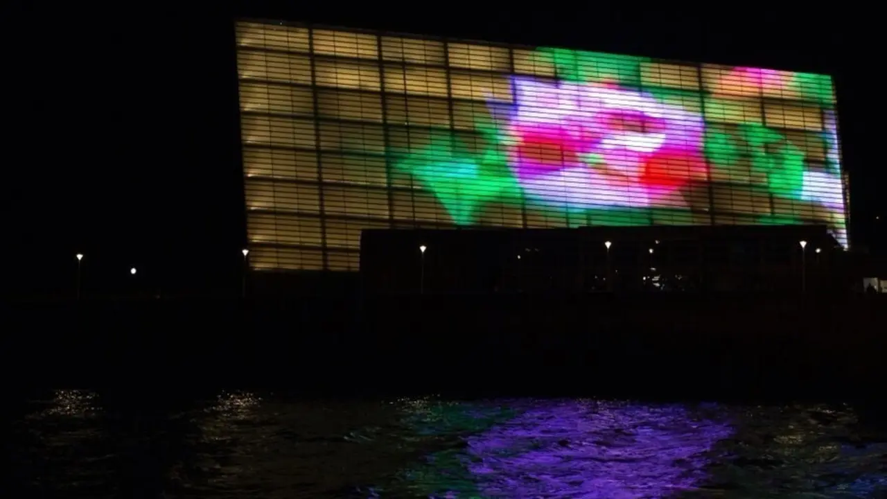 Imagen proyectada en el Kursaal de San Sebasti&aacute;n