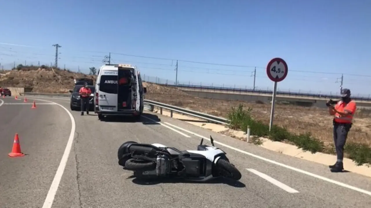 Archivo - Accidente de motorista en Corella (Navarra)