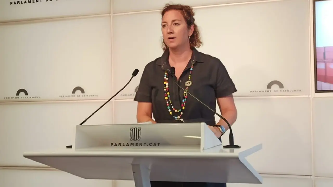 Imagen de archivo - La portavoz del PSC-Units en el Parlament, Al&iacute;cia Romero.