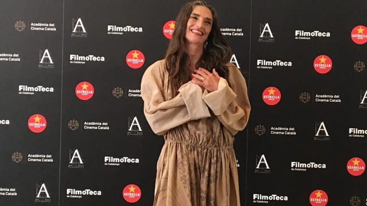 La actriz &Aacute;ngela Molina en un homenaje de la Acad&egrave;mia del Cinema Catal&agrave;.