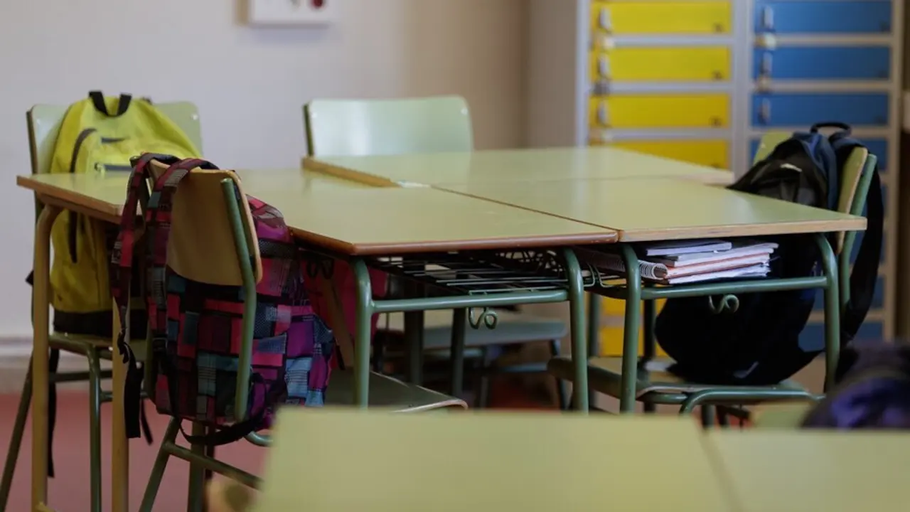 Archivo - Imagen de recurso de un aula vac&iacute;a.