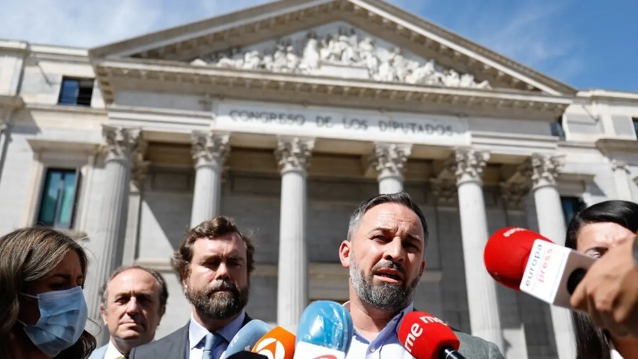 Archivo - El presidente de Vox, Santiago Abascal 