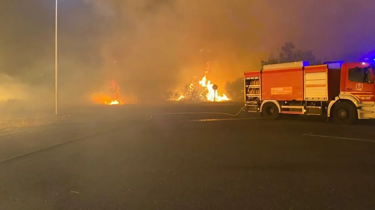 Incendio en Sierra Bermeja