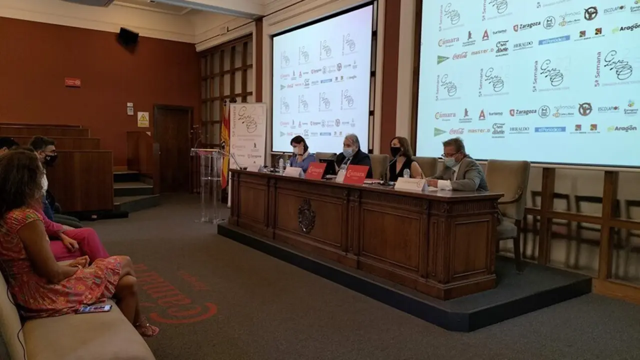 La Semana de Goya Zaragoza - Fuendetodos se ha presentado en la C&aacute;mara de Comercio.