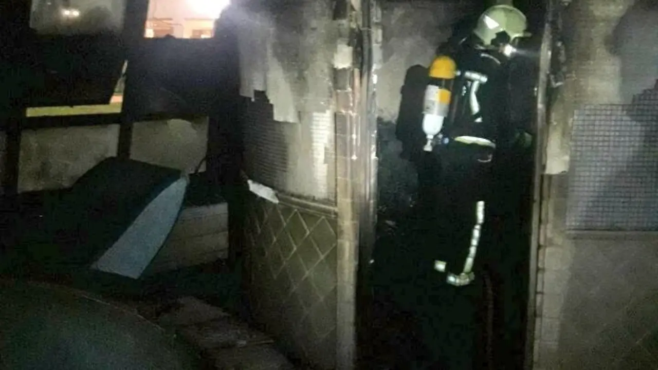 Incendio en un spa en Muro