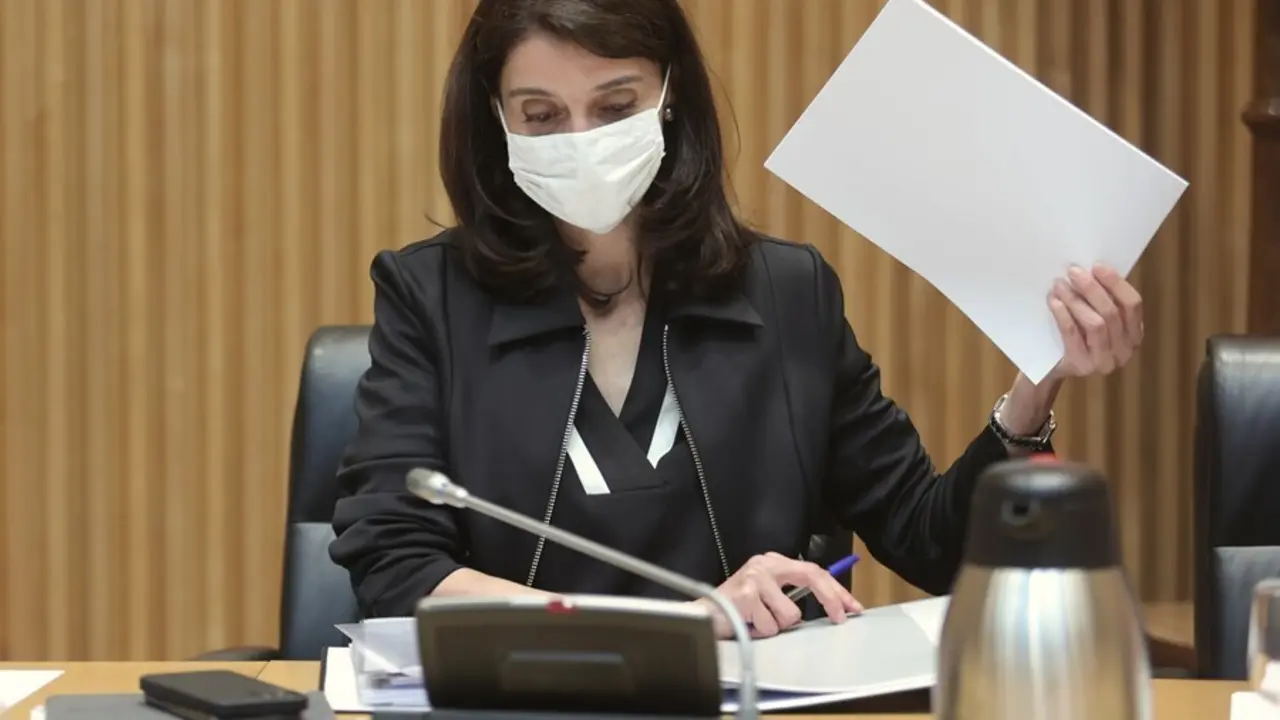 La ministra de Justicia, Pilar Llop, comparece en la comisi&oacute;n de su departamento en el Congreso de los Diputados.