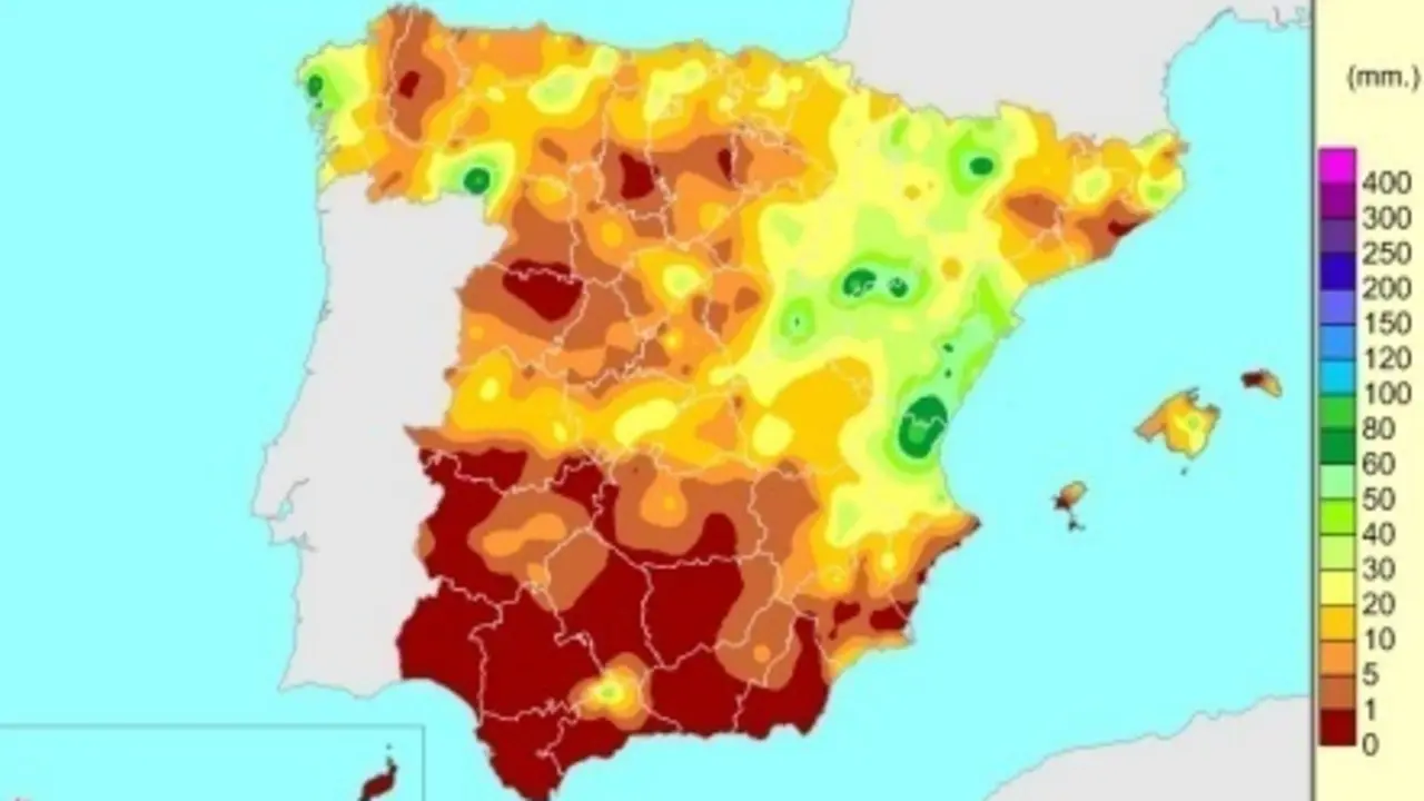 La falta de lluvias que se acumula desde que el 1 de octubre de 2020 comenz&oacute; el a&ntilde;o hidrol&oacute;gico hasta el 7 de septiembre de 2021 se sit&uacute;a un 7 por ciento por debajo del valor normal