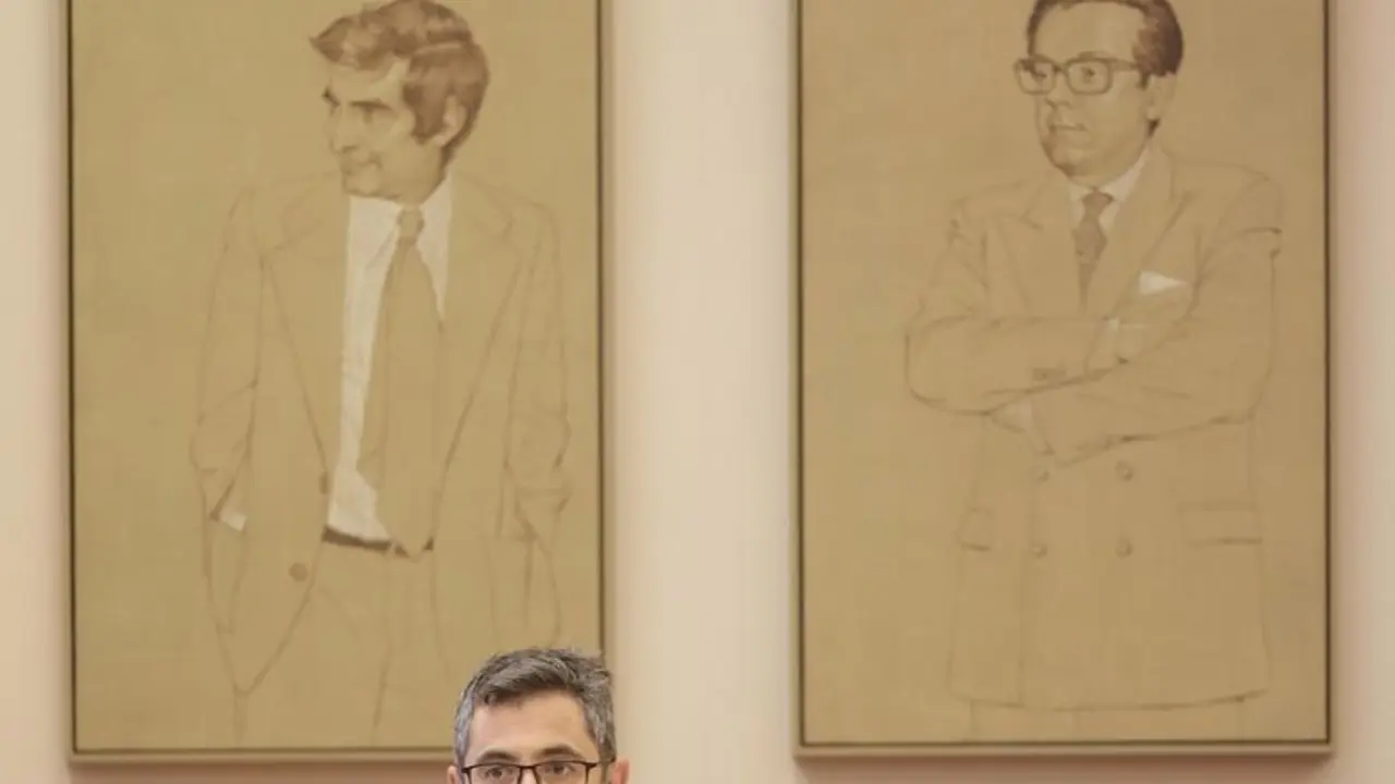 El ministro de la Presidencia, Relaciones con las Cortes y Memoria Democr&aacute;tica, F&eacute;lix Bola&ntilde;os, comparece en la Comisi&oacute;n Constitucional en el Congreso de los Diputados, a 9 de septiembre de 2021, en Madrid (Espa&ntilde;a)