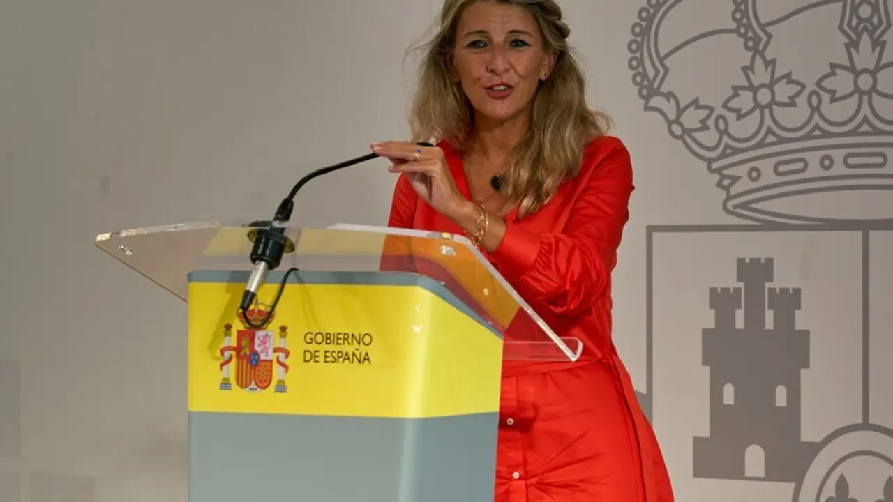 La vicepresidenta segunda y ministra de Trabajo y Econom&iacute;a Social, Yolanda D&iacute;az