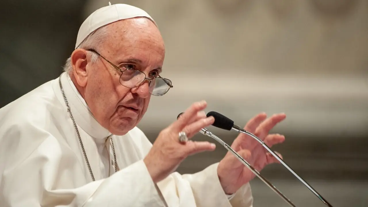 Archivo - El Papa Francisco hablando durante la reuni&oacute;n, el 9 de mayo de 2019, con la di&oacute;cesis de Roma en la Bas&iacute;lica de San Juan de Letr&aacute;n en Roma