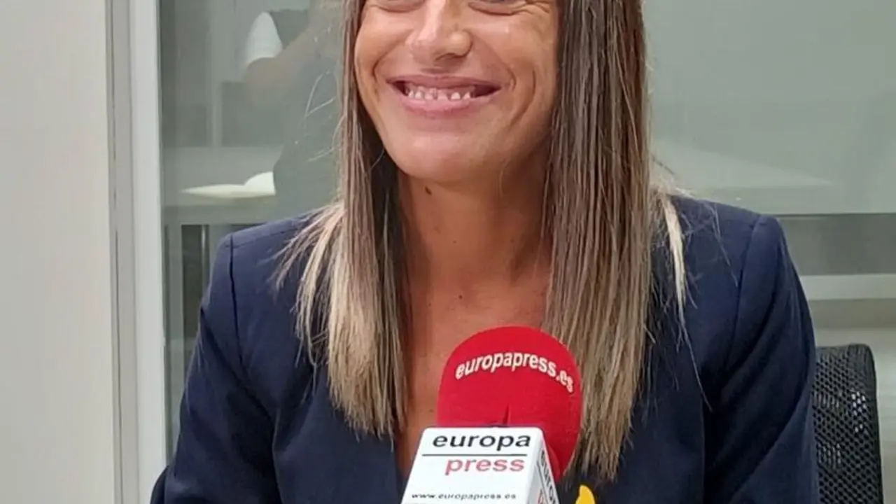 Imagen de la portavoz de Junts en el Congreso, Miriam Nogueras, en una entrevista con Europa Press