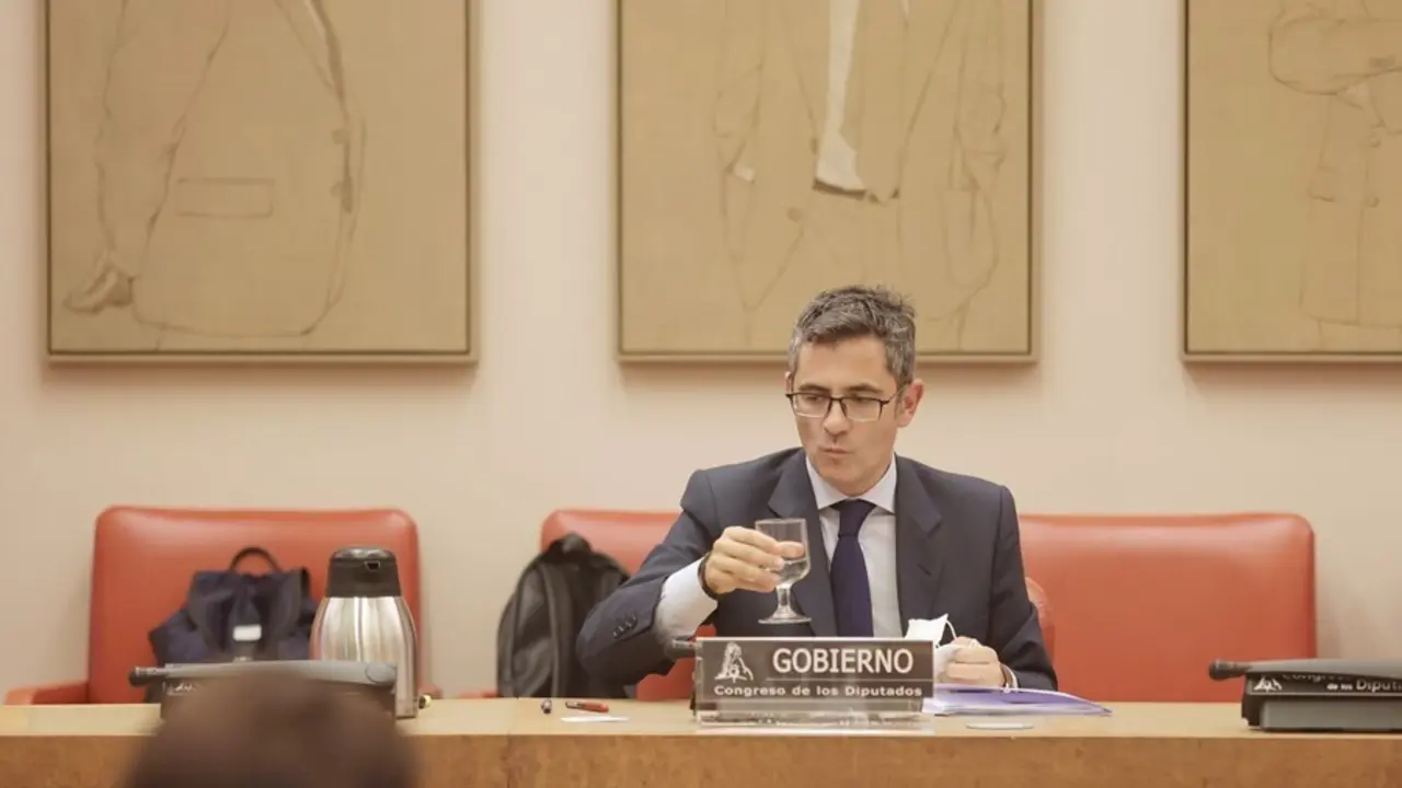 El ministro de la Presidencia, Relaciones con las Cortes y Memoria Democr&aacute;tica, F&eacute;lix Bola&ntilde;os,