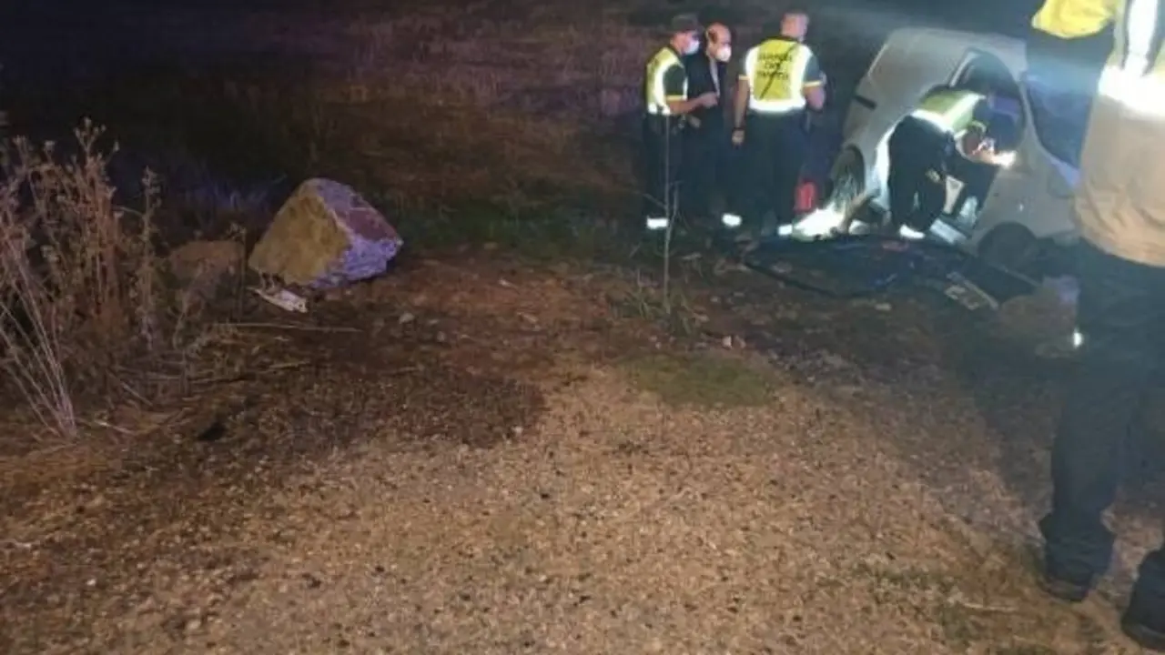 Un hombre de 24 a&ntilde;os fallece en un accidente de tr&aacute;fico en la N-240, a la altura de Peraltilla (Huesca).