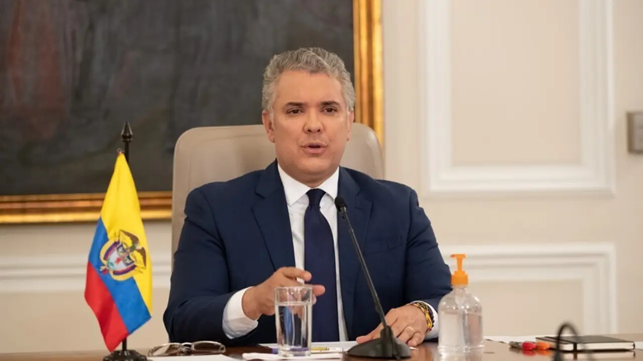 Archivo - El presidente de Colombia, Iv&aacute;n Duque.
