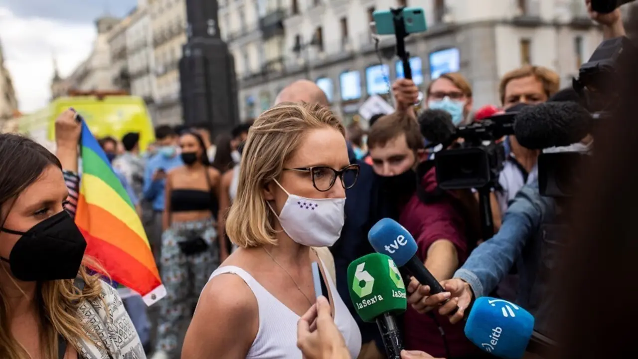 La portavoz de Unidas Podemos en la Asamblea de Madrid, Carolina Alonso.