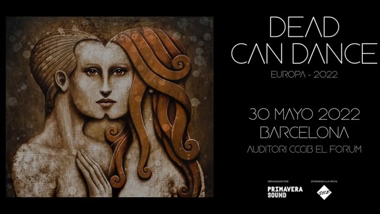 Cartel del concierto del d&uacute;o musical Dead Can Dance