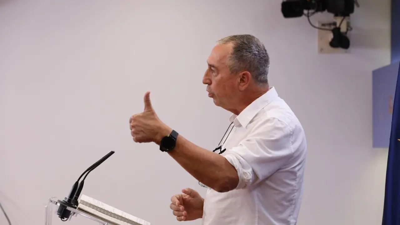 El diputado de Comprom&iacute;s en el Congreso, Joan Baldov&iacute;, ofrece una rueda de prensa en el Congreso de los Diputados, a 7 de septiembre de 2021, en Madrid (Espa&ntilde;a).