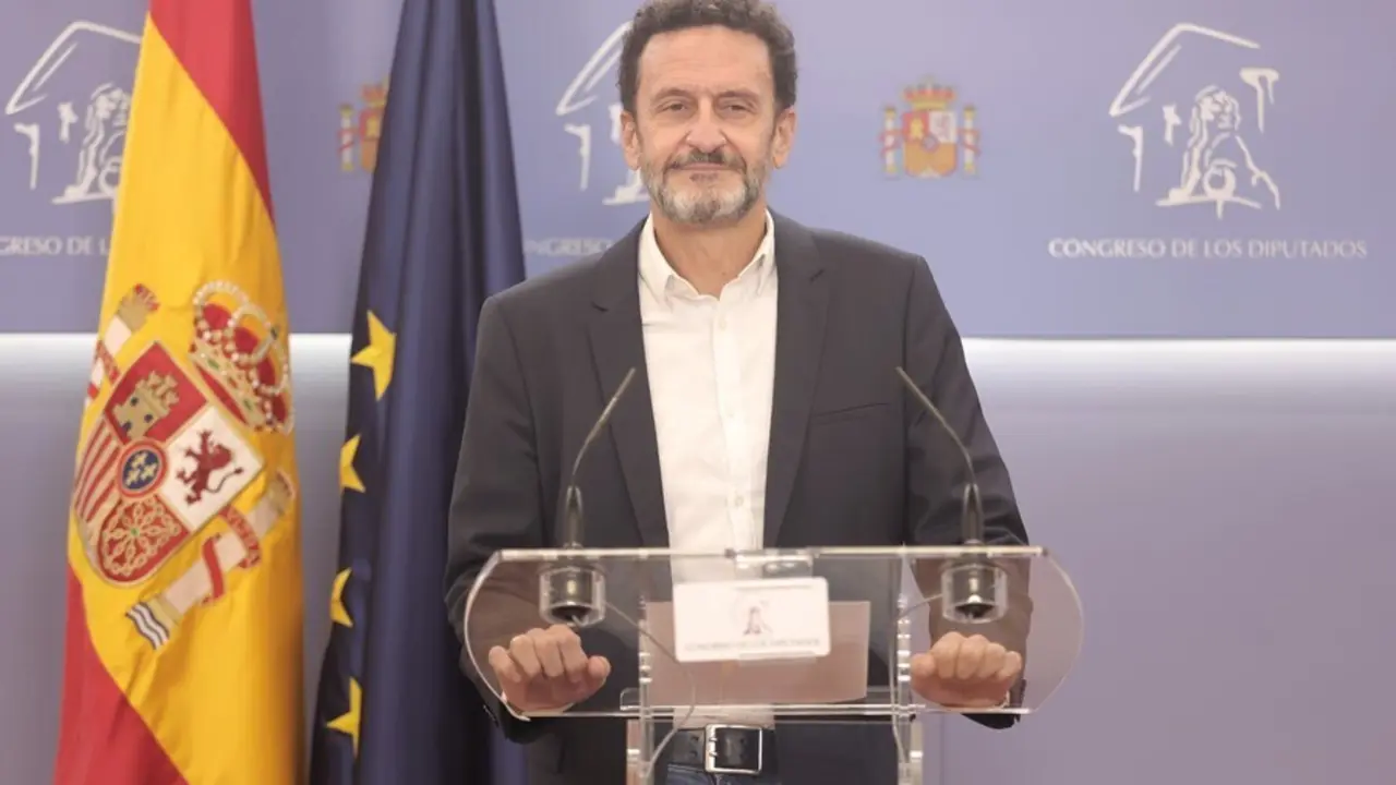 El portavoz parlamentario de Ciudadanos, Edmundo Bal, ofrece una rueda de prensa en el Congreso