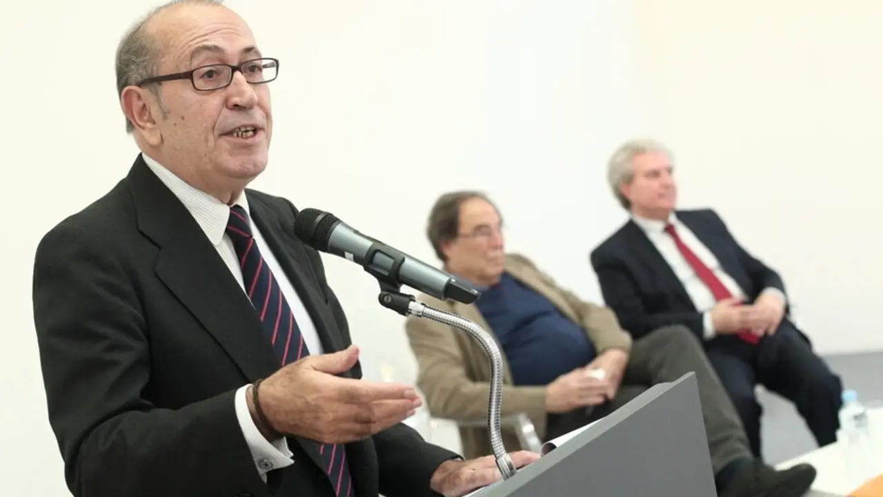 Archivo - El ex secretario general del Partido Socialista de Euskadi, Nicol&aacute;s Redondo de la plataforma `La Espa&ntilde;a que re&uacute;ne&acute; 