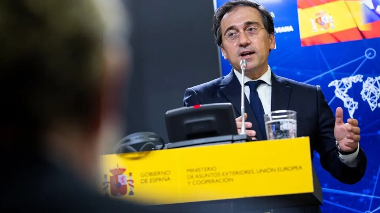 El ministro de Asuntos Exteriores, Uni&oacute;n Europea y Cooperaci&oacute;n, Jos&eacute; Manuel Albares
