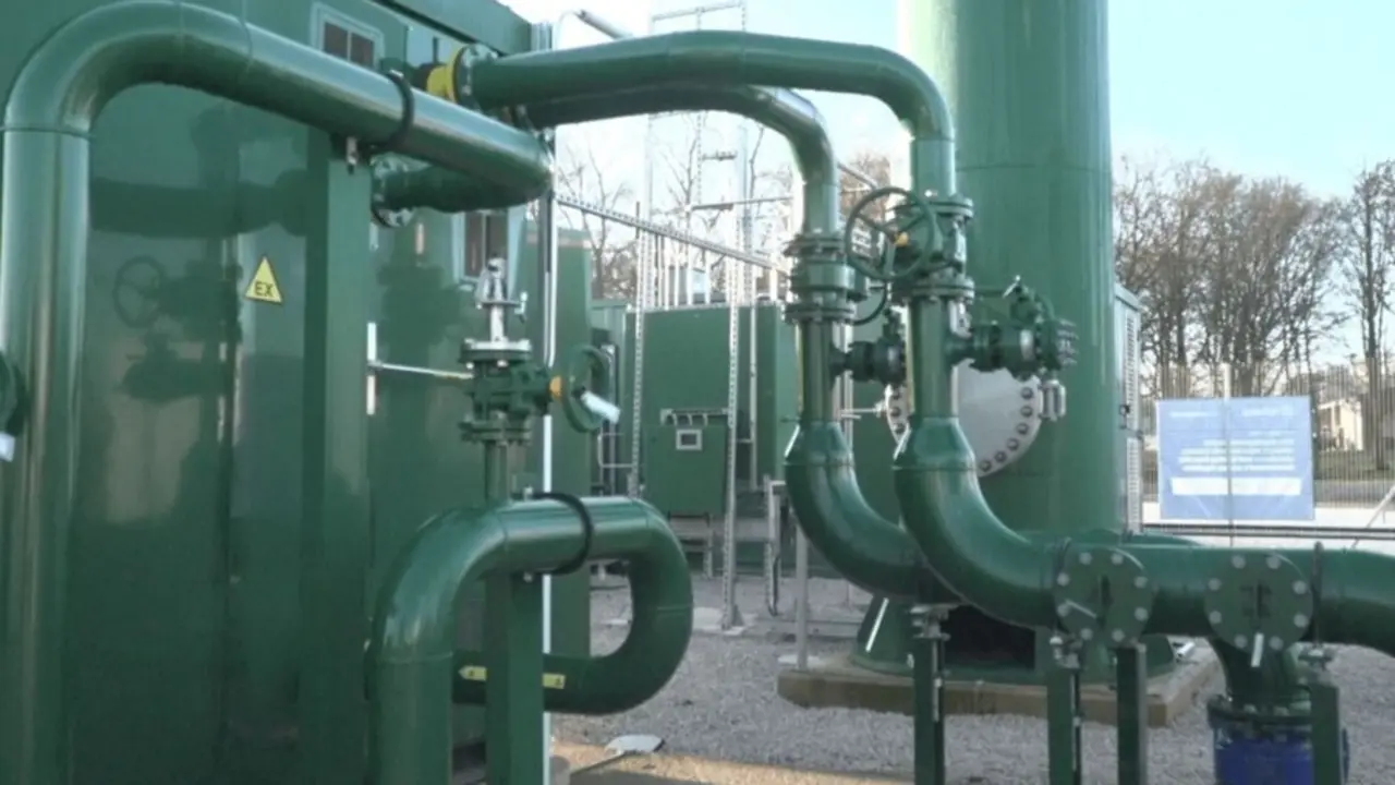 Instalaci&oacute;n de mezcla de gas con hidr&oacute;geno