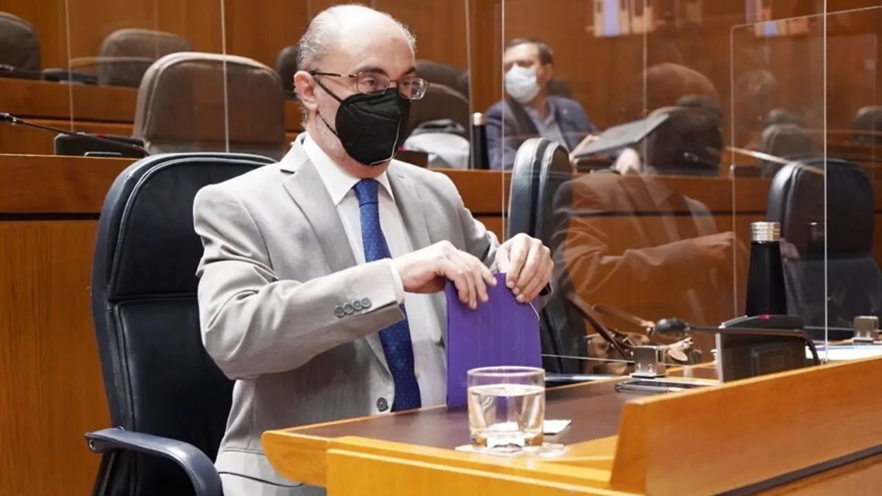 Archivo - Foto de archivo del presidente del Gobierno de Arag&oacute;n, Javier Lamb&aacute;n.
