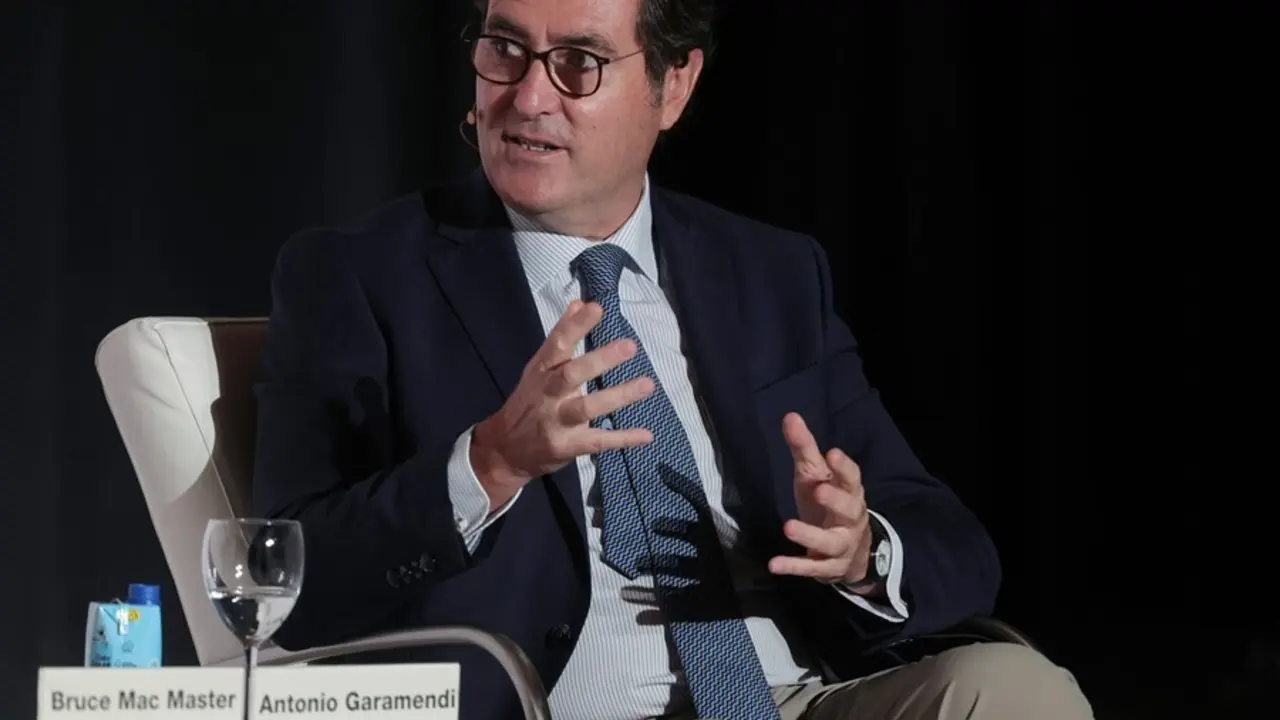 El presidente de la CEOE, Antonio Garamendi